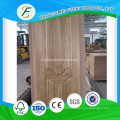 HDF / MDF Piel de puerta de chapa moldeada de Ash / Teak / Sapeli / Oak